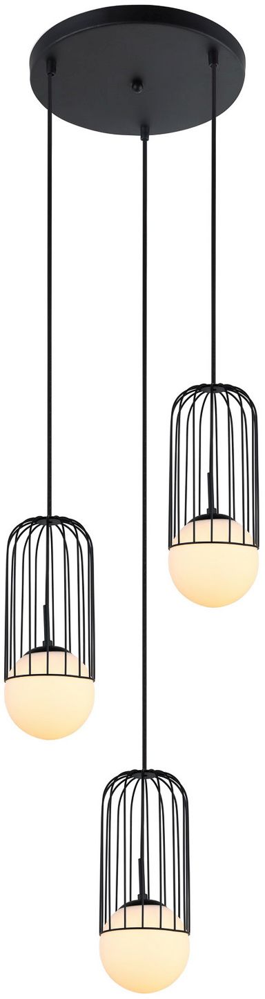 Italux Matty lampa wisząca 3x40 W czarna MDM-3939/3BK