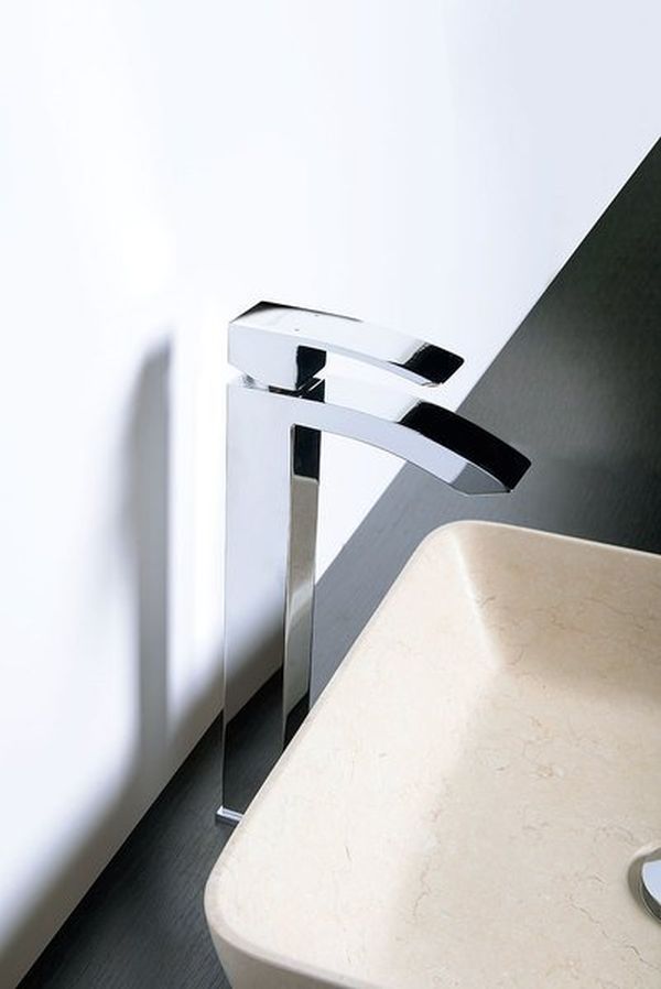 Sapho Ginko bateria umywalkowa stojąca wysoka chrom 1101-04