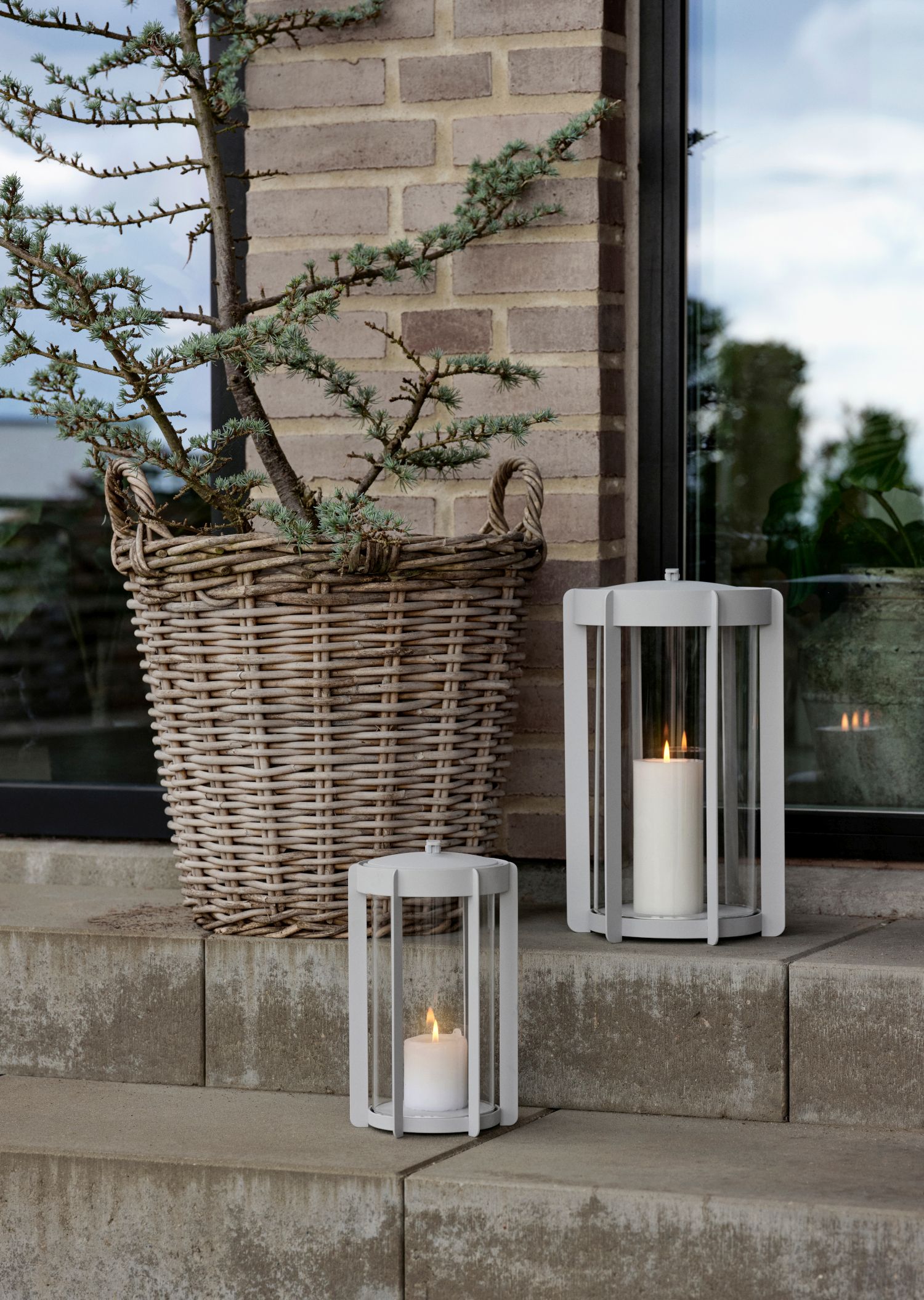 Zone Denmark Firefly lampion 25 cm szary 32318