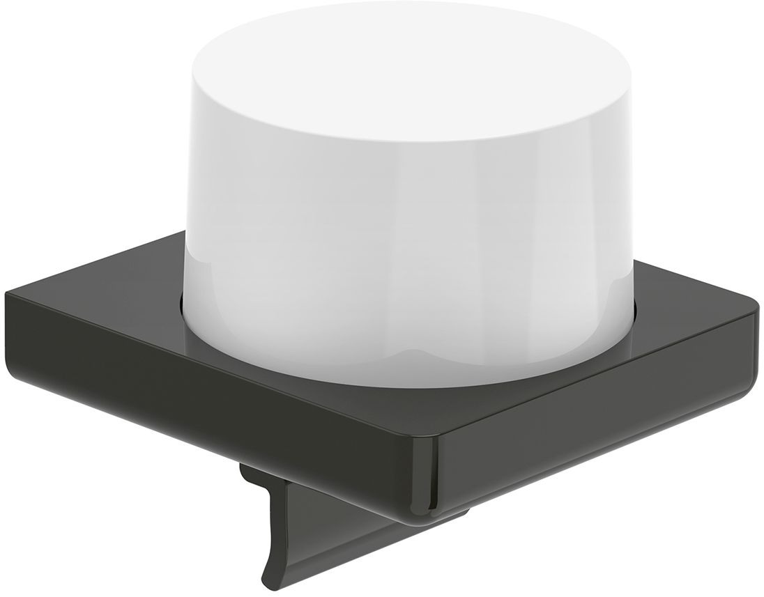 Roca Tempo dozownik do mydła 200 ml ścienny szkło/czarny połysk A817037CN0