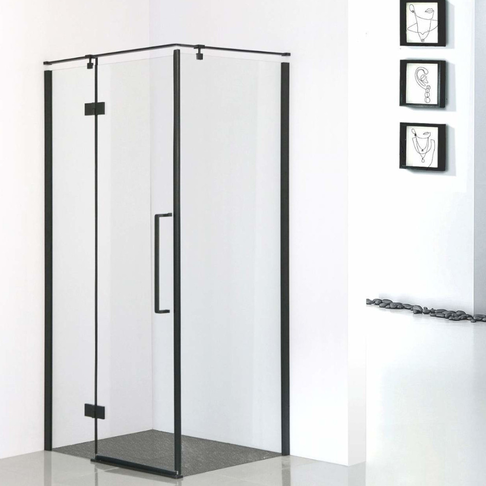 Sea-Horse Creative kabina prysznicowa 90x80 cm prostokątna czarny mat/szkło przezroczyste BKP248T08/09KL