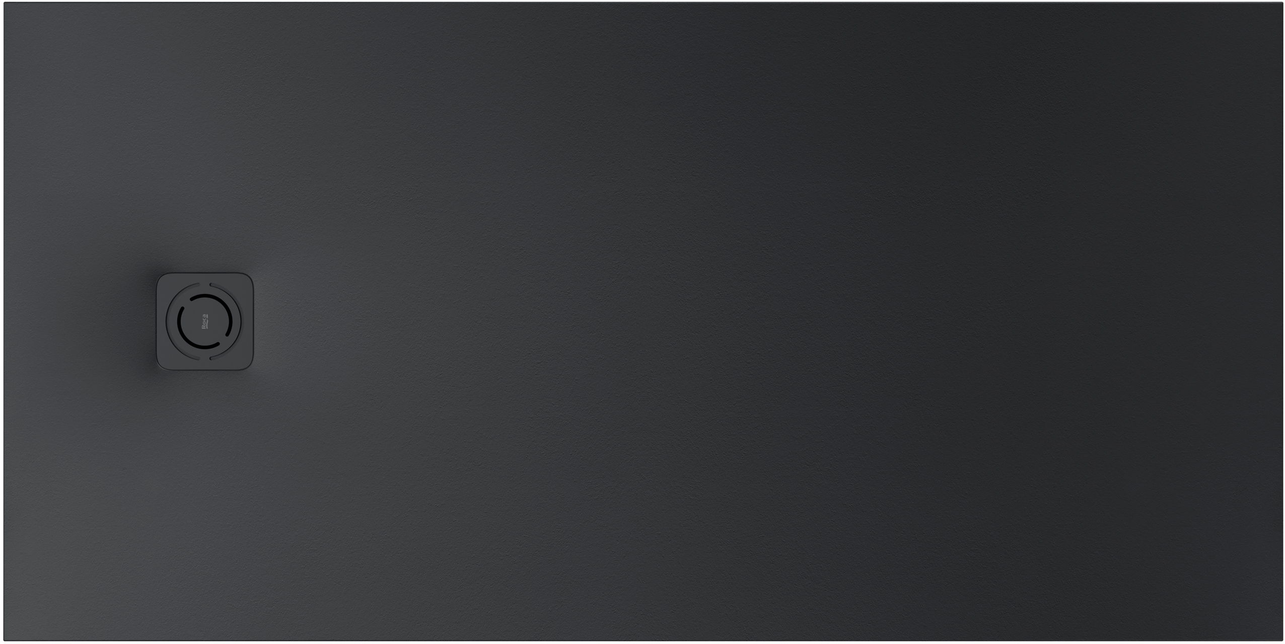 Roca Magma brodzik prostokątny 100x80 cm kompozyt Stonex czarny APE013E832003400