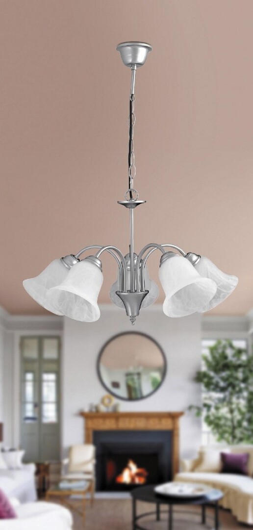 Rabalux Francesca lampa wisząca 5x40 W biała-brązowa 7365