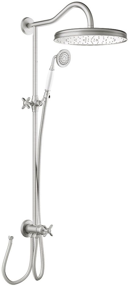 Tres Monoclasic zestaw prysznicowy ścienny stal 242.476.01.AC