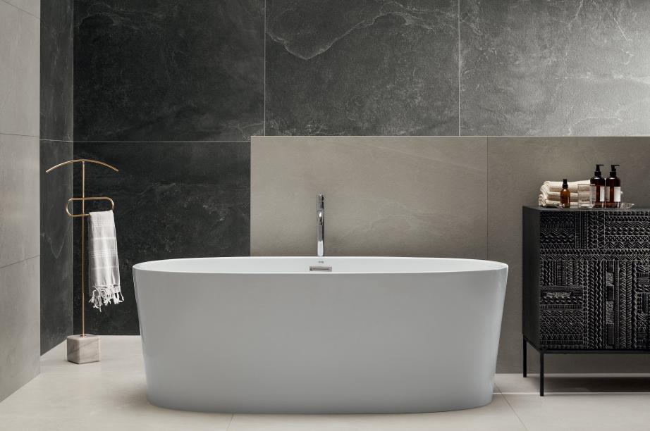 Tubądzin Grand Cave płytka podłogowa 59,8x59,8 cm biała