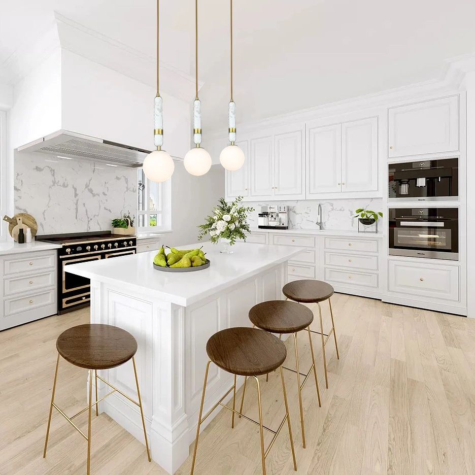 CosmoLight La Spezia lampa wisząca 1x40W biały/mosiądz P01329BR