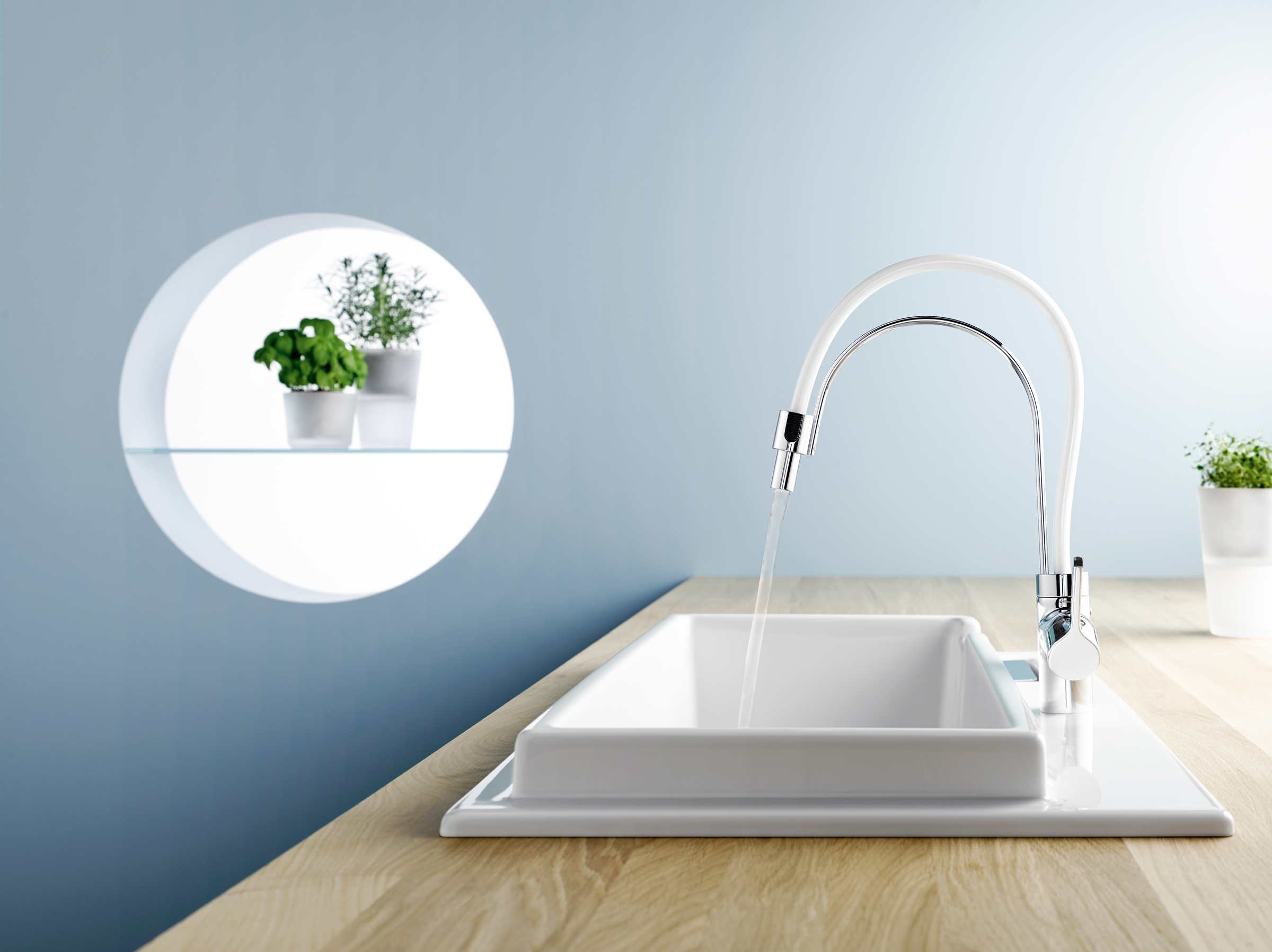 Kludi Bingo Star bateria kuchenna stojąca biały/chrom 428590578