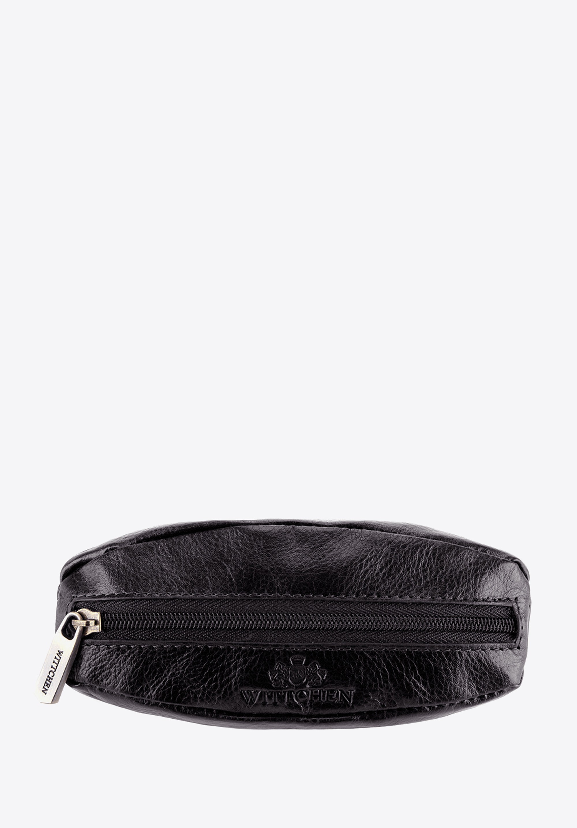 Etui na klucze skórzane miękkie czarne