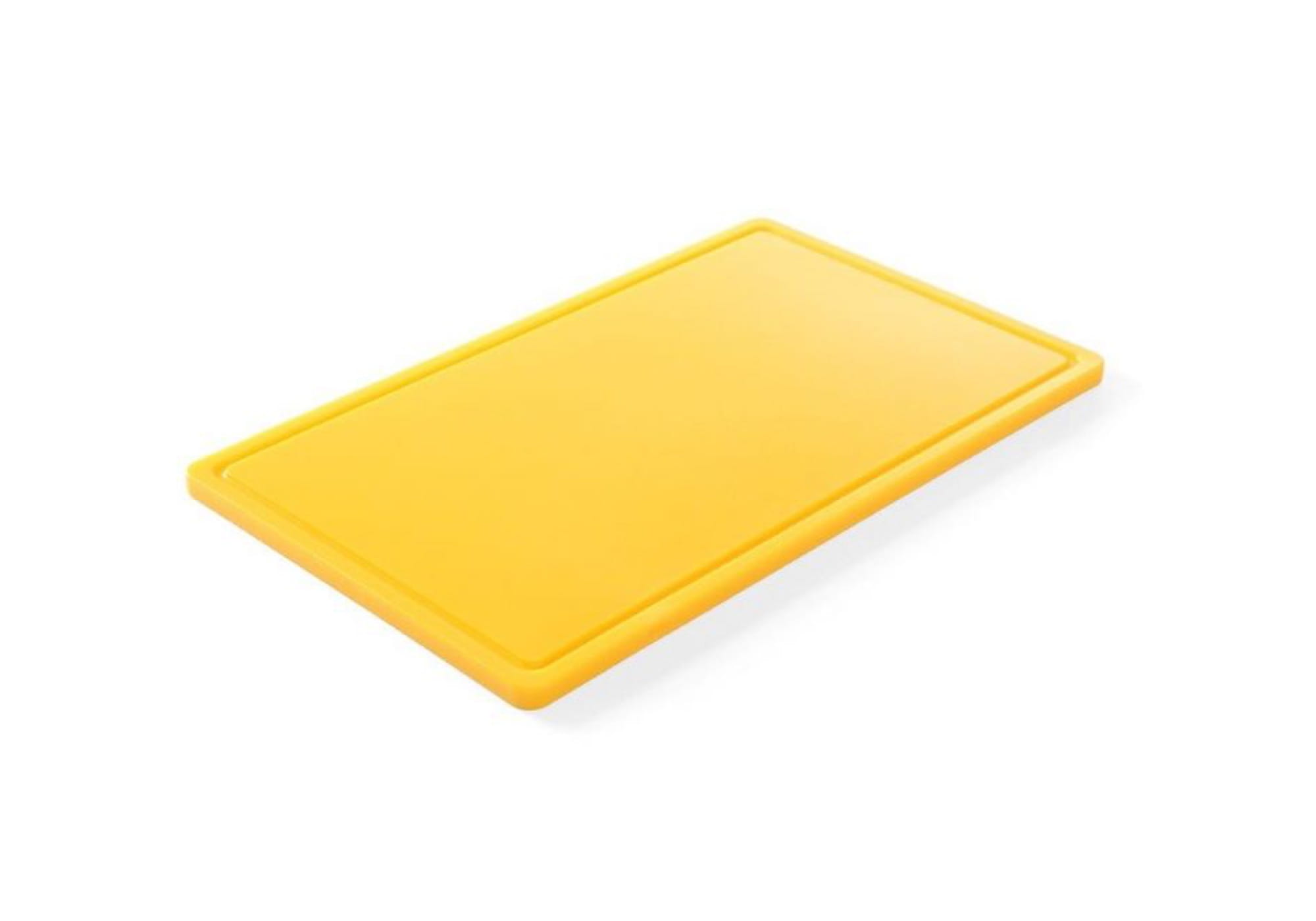 Deska do krojenia HACCP GN 1/1 z rowkiem żółta Hendi
