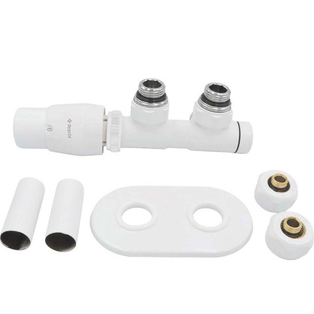 DEANTE Zawór termostatyczny do grzejnika łazienkowego SILIA lewy bian