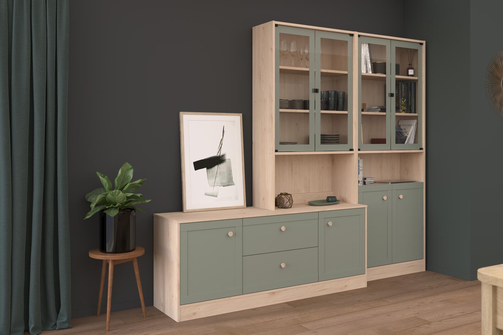 Meble do salonu z drzwiami Sopia