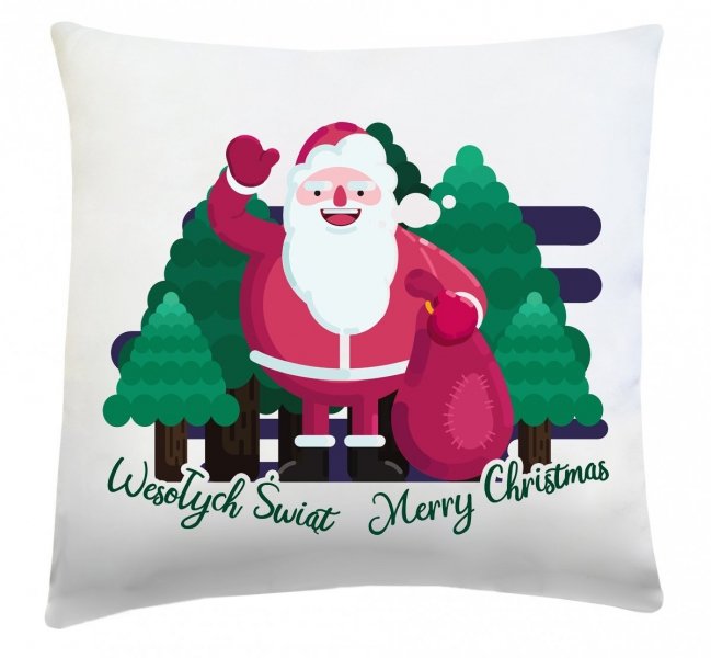 Poduszka świąteczna 40x40 wz. Święty Mikołaj 7
