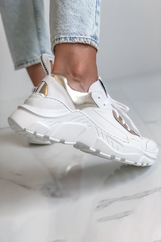 Sneakers SNZ BIAŁY/ZŁOTO