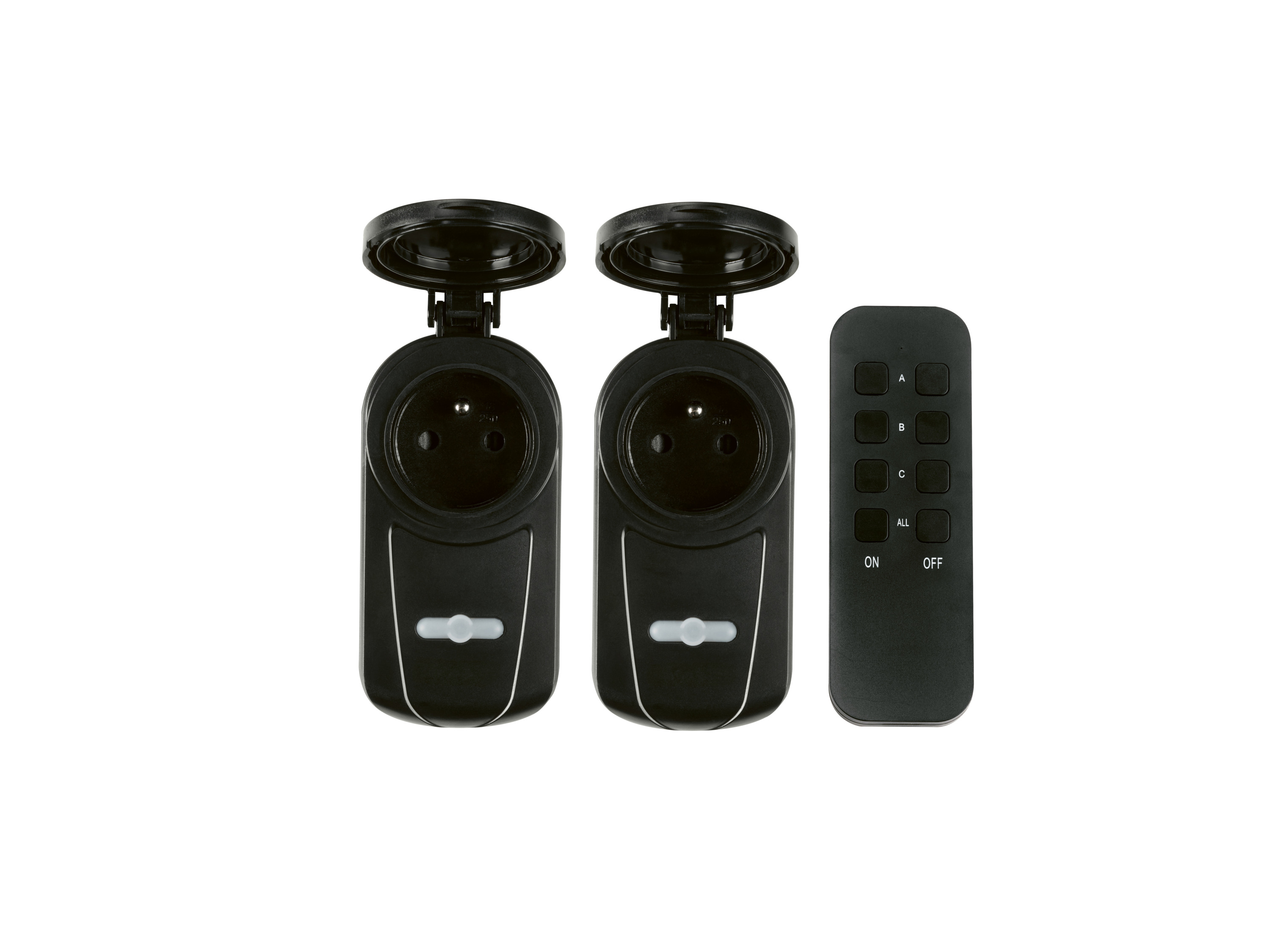 Tronic Zestaw przełączników radiowych do użytku wewnątrz pomieszczeń lub na zewnątrz, 5 elementów lub 3 elementy Zestaw zewnętrznych gniazd radiowy