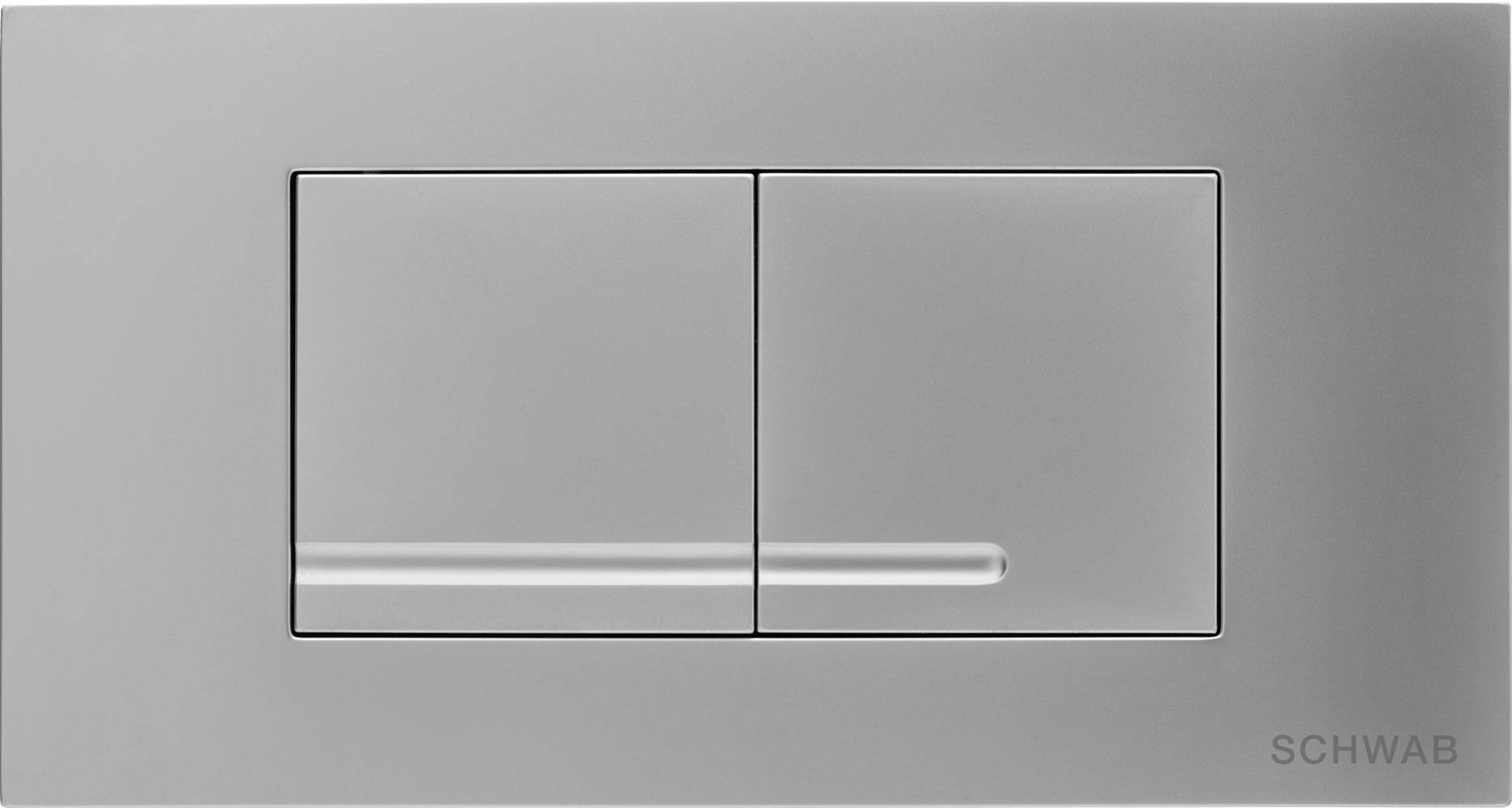 Darmowa Dostawa - Przycisk spłukujący do wc chrom mat Schwab Gaios Duo 4060418731