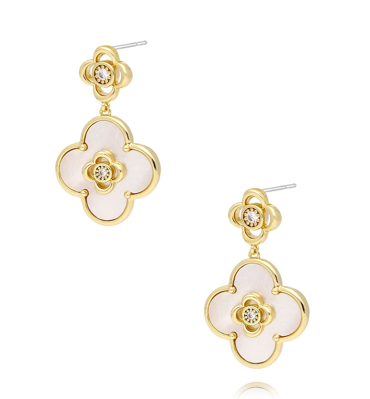 Kolczyki z koniczynkami KLU0007 - By Dziubeka