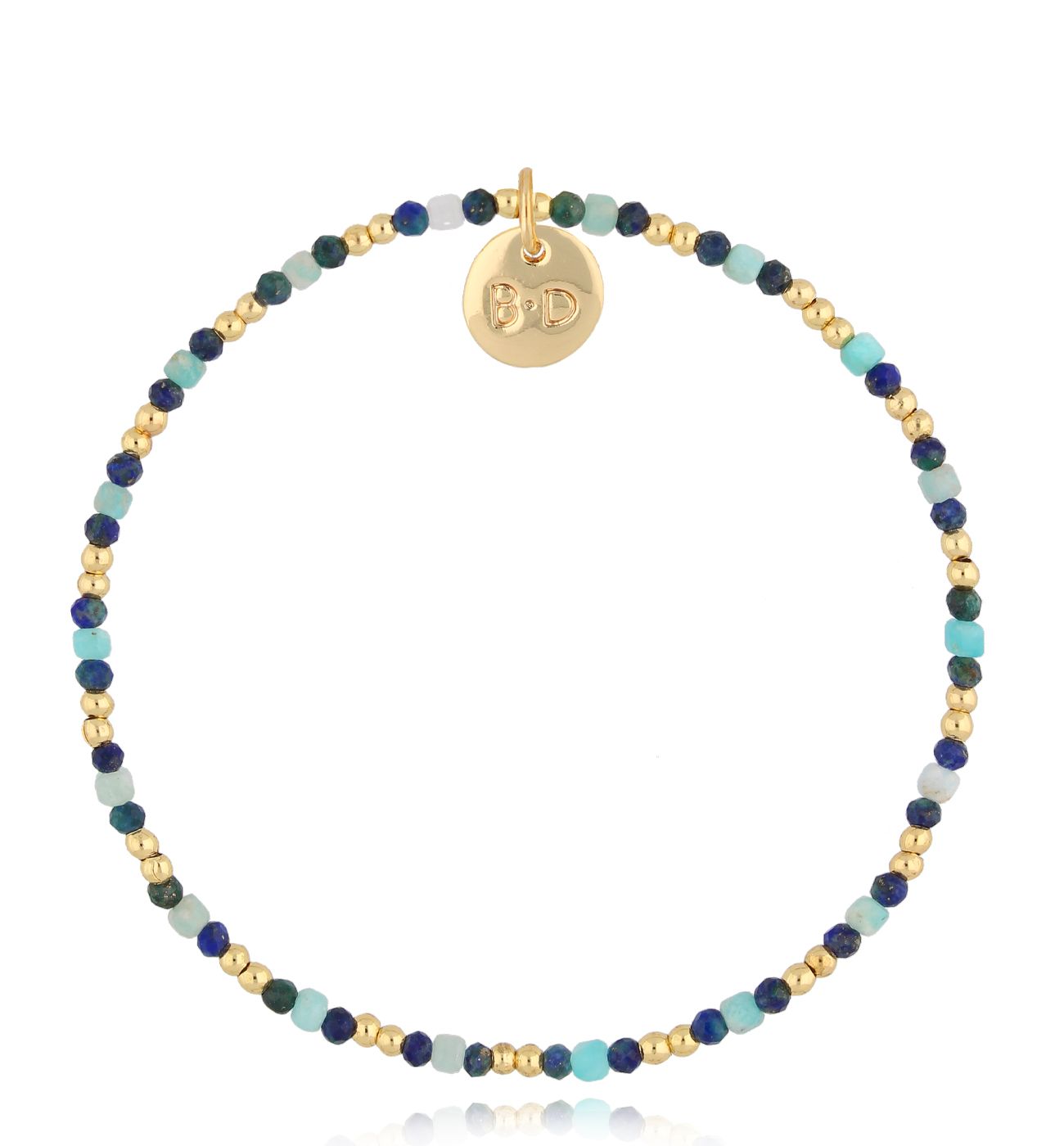 Bransoletka z lapisami i amazonitami Folly - By Dziubeka