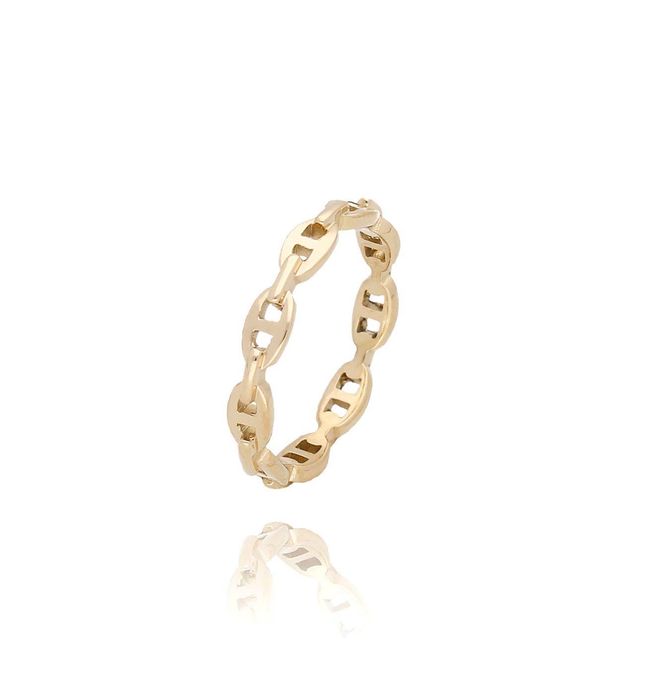 Pierścionek złoty ze stali szlachetnej Eada PSA0251