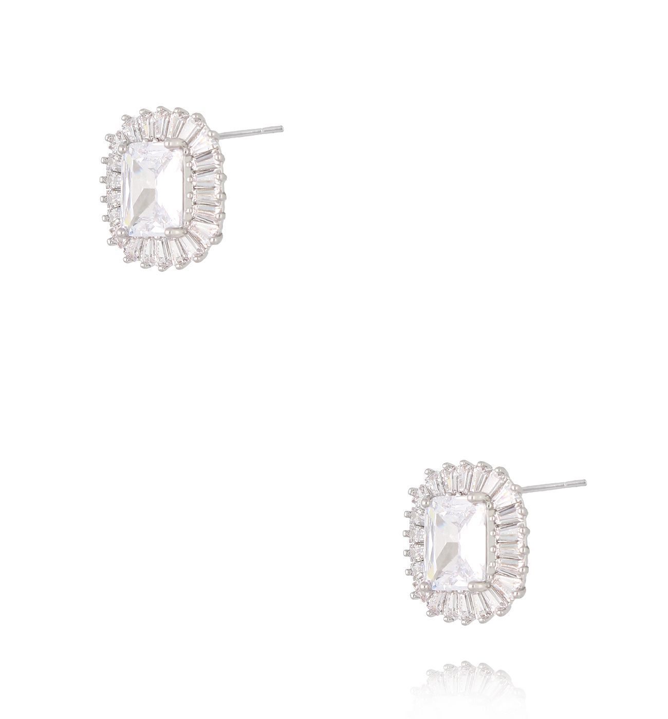 Kolczyki z kryształkami srebrne KSS1986