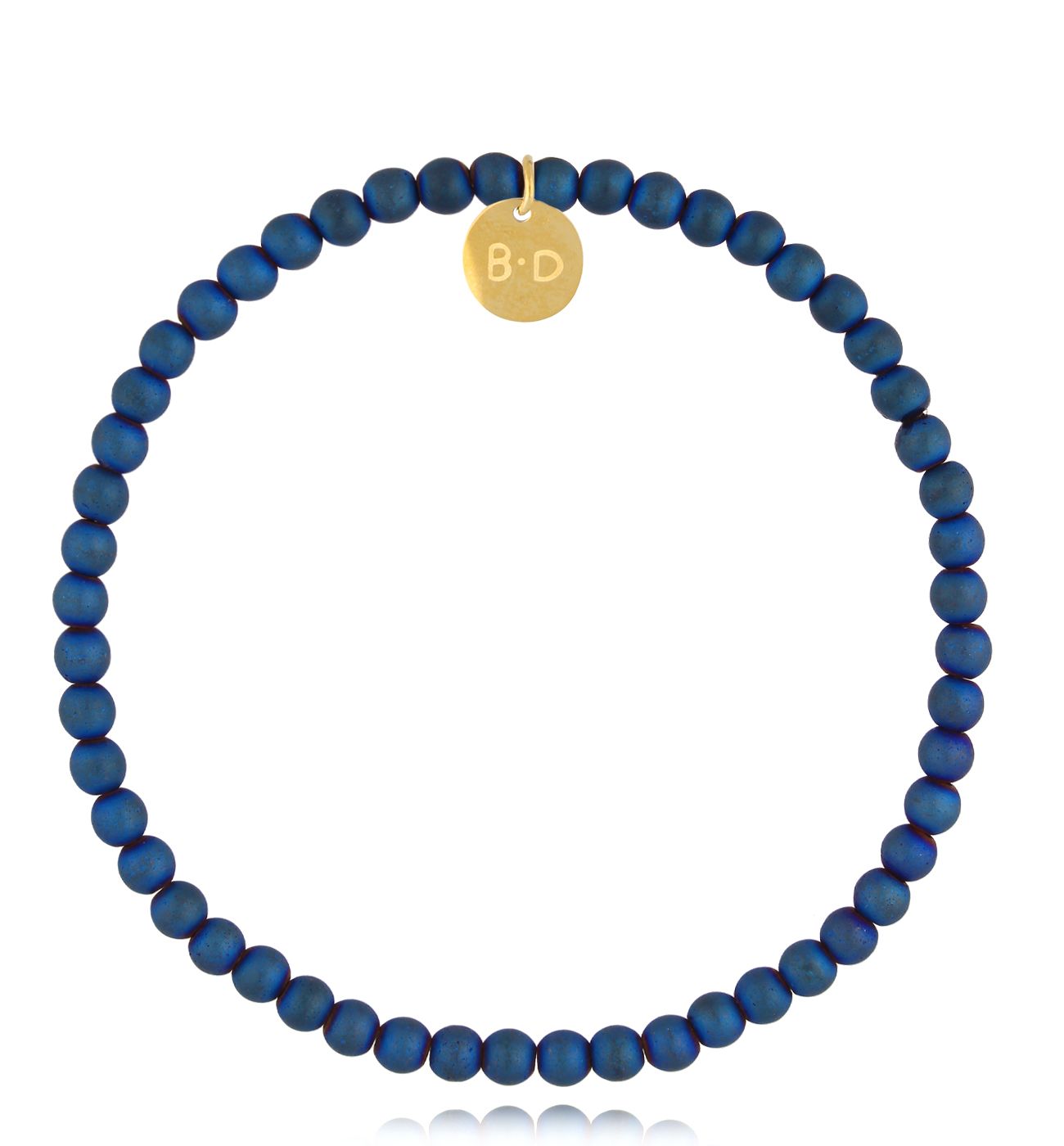 Bransoletka z granatowymi hematytami męska Fane BTW2524