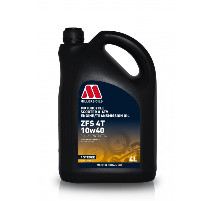 MILLERS ZFS 10W40 4T 4L 100% SYNTETYK - Petrostar
