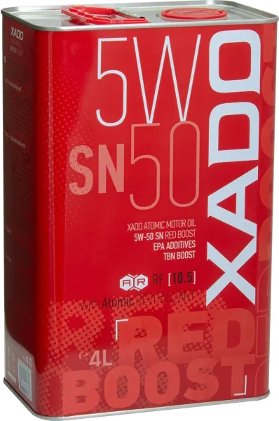 XADO ATOMIC OIL RED BOOST 5W50 SN 4L - Petrostar