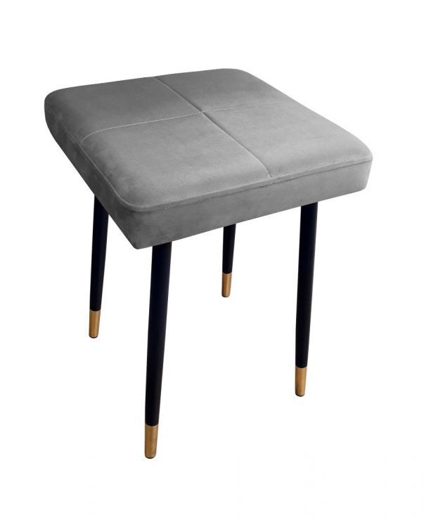 Taboret SQUARE 2 MG VELVET szary ATOS 1 szt.