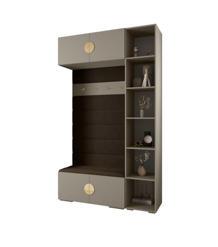 Garderoba do przedpokoju Abiks INOVA 4 Z20 kaszmir+złoty+manila04 1 szt.