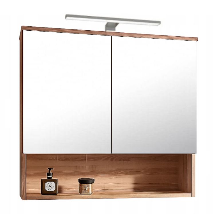 Szafka Lustrzana Better Home 80 x 65 cm oświetlenie LED dąb sonoma 1 szt.