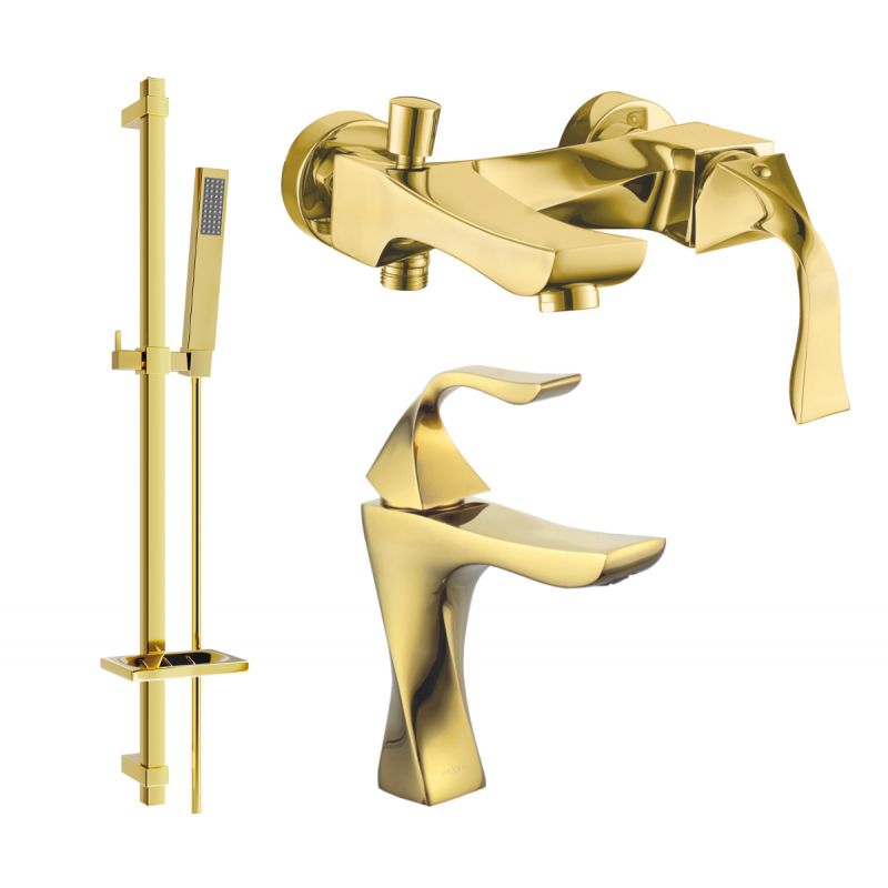 Zestaw wannowy Mexen Estrella złoty 72303DQ02-50 1 szt.