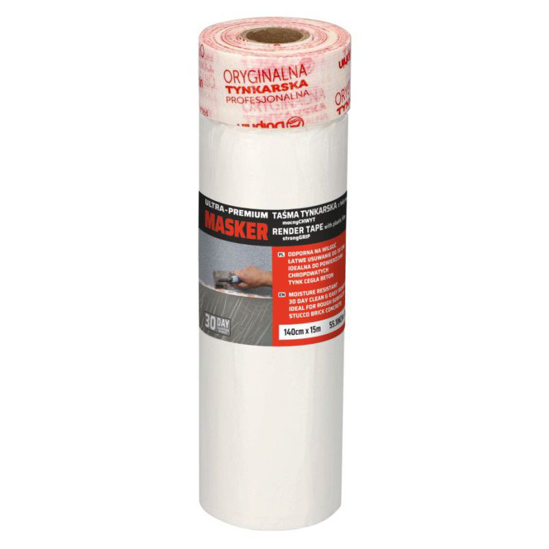 Masker Tynkarski 30 DNI, Blue Dolphin, z Folią Malarską, 140cm x 15m