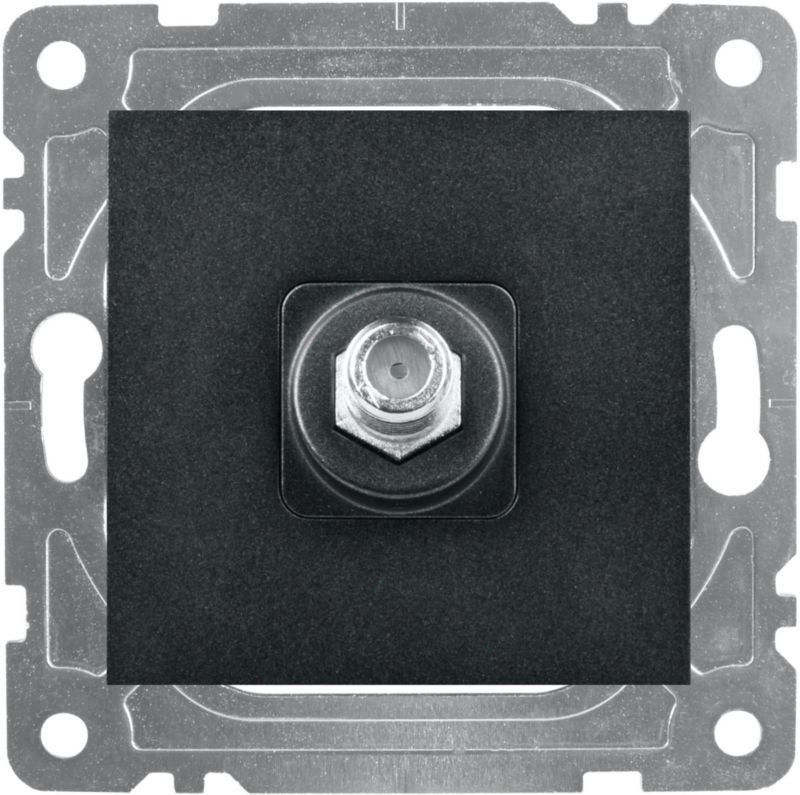 Gniazdo antenowe Dpm Quad czarne