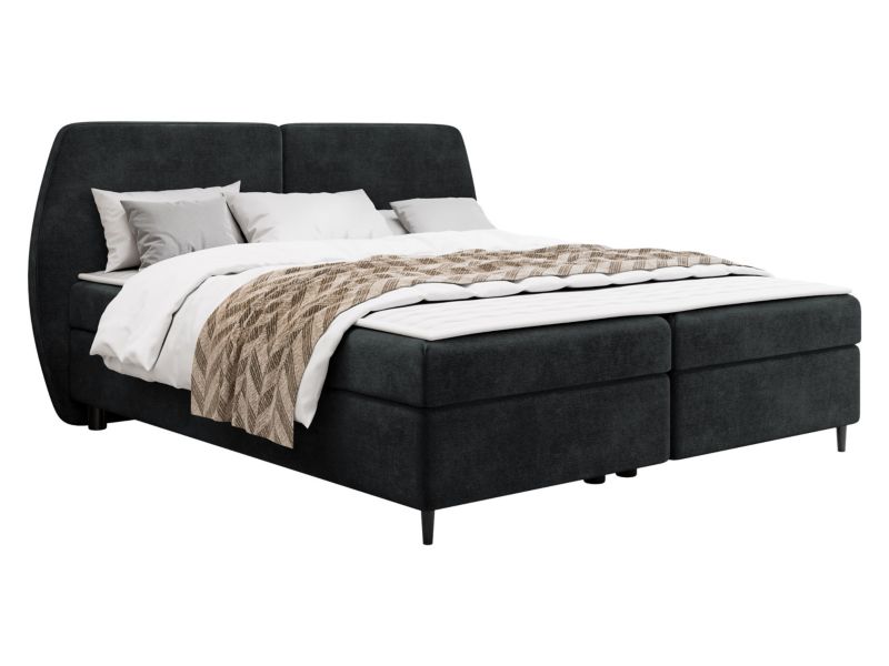 Łóżko kontynentalne MIRJAN 24 Madryt 140x200 czarny 1 szt.