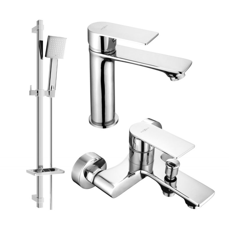 Zestaw wannowy Mexen Royo chrom 1 szt.