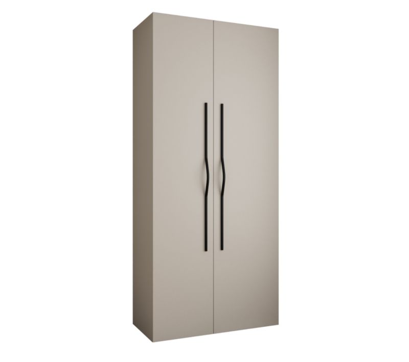 Szafa uchylna Garderoba COMO 2 110 (kaszmir/czarny)