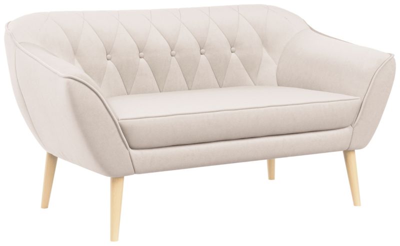 Sofa MKS Meble PIRS 2 kremowy welwet 1szt.