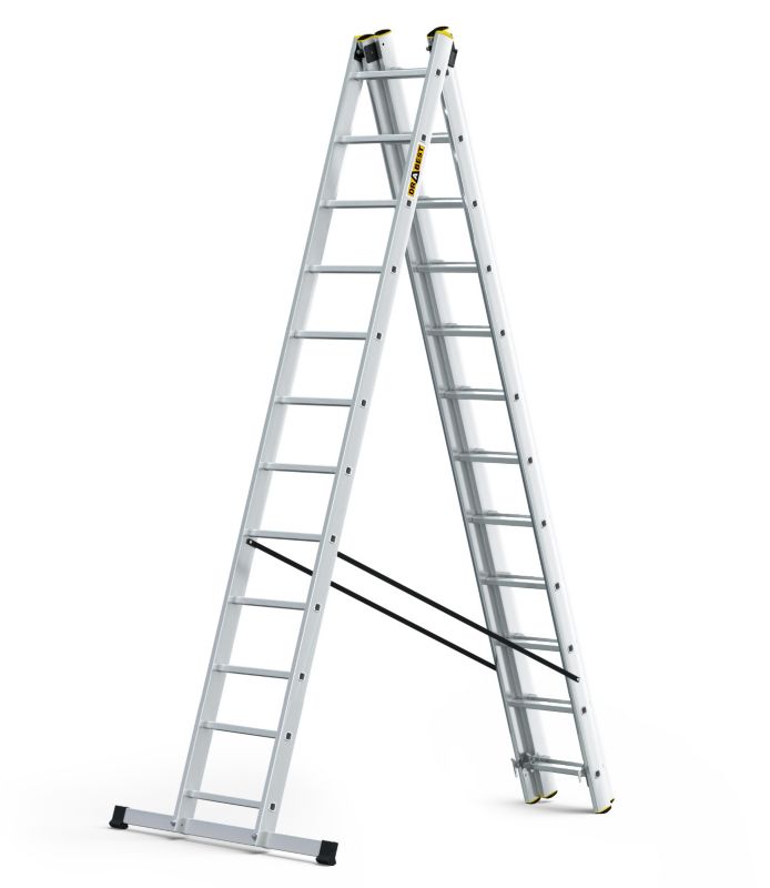 Drabina aluminiowa wielofunkcyjna DRABEST 3x12 stopni profesjonalna 1 szt.