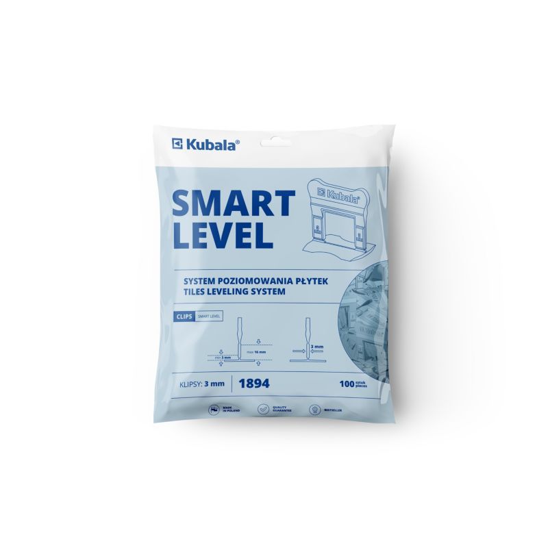 Klipsy Kubala Smart Level 3,0 mm paczka 100 sztuk