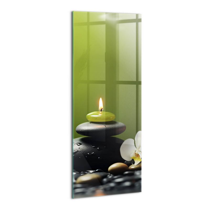 Szklany Obraz Ścienny Wallfluent 50x125 cm Zen relaks natura i kamienie 1 szt.