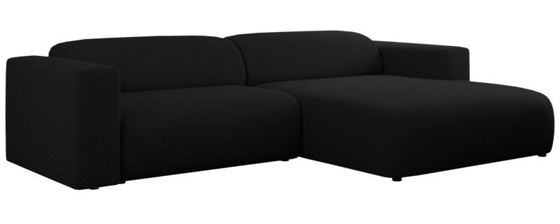 Narożnik MKS Meble PASADENA L strona prawa czarny boucle 1szt.