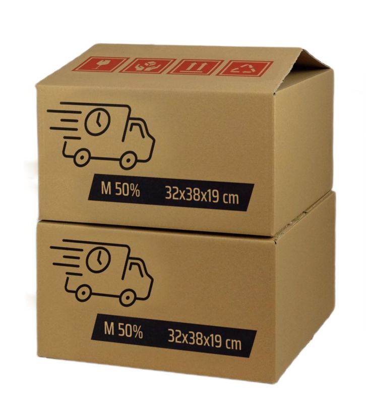 Karton do wysyłki M 32 x 38 x 19 cm 2 szt.