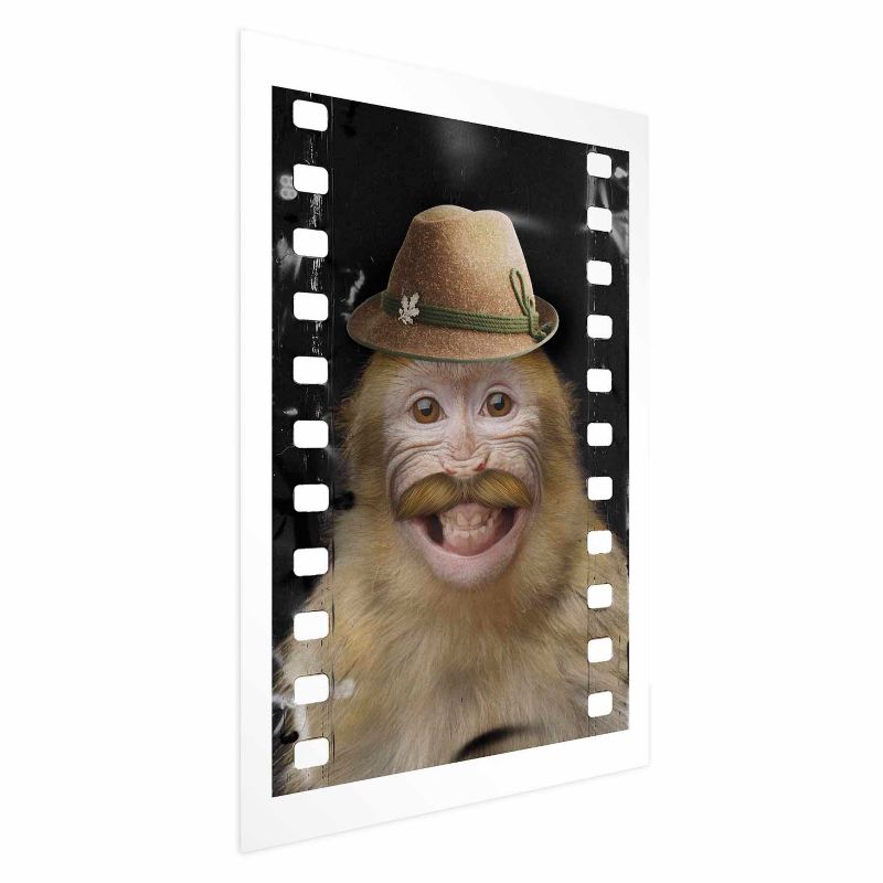 Plakat Artgeist Małpa w kapeluszu 21x30 cm bez ramy 1 szt