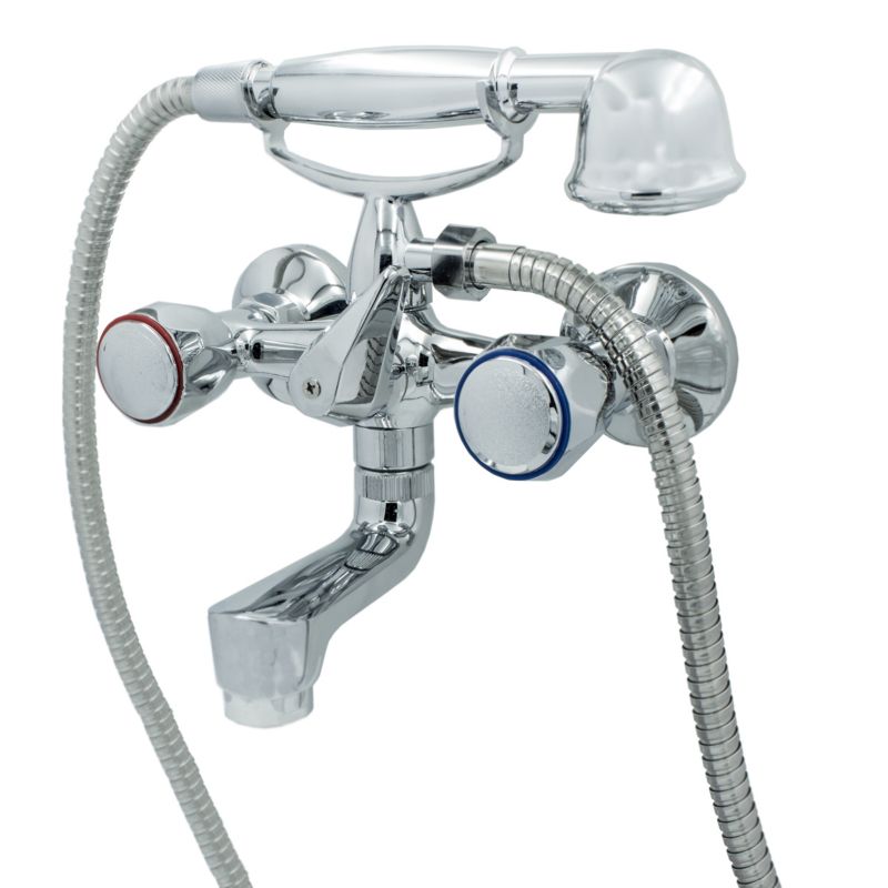 Bateria Wannowa Ruchoma Granitan Classic Chrom i zestaw natryskowy 1szt.