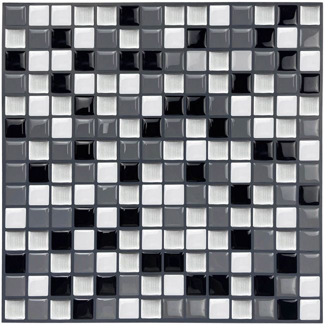 Naklejka dekoracyjna winylowa metal mosaic