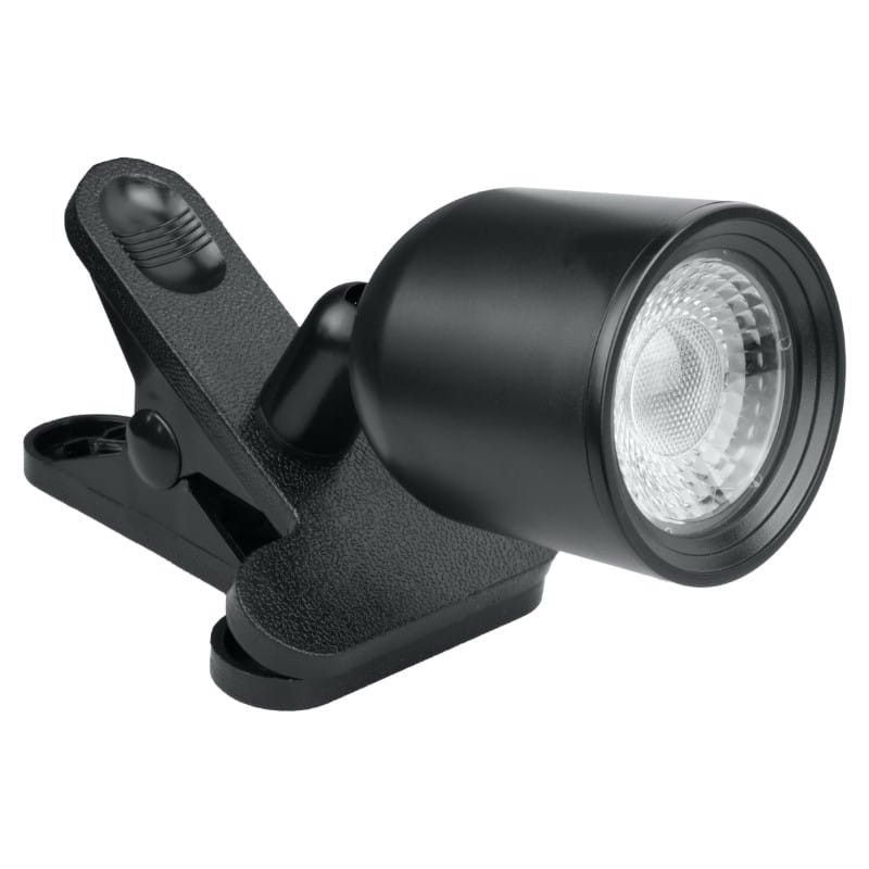 Lampa biurkowa DPM czarna LED 4W 4000K 350lm z klipsem IP20 wym: 18.5 x 7.2 x 11.5 cm tworzywo sztuczne - 1 szt.