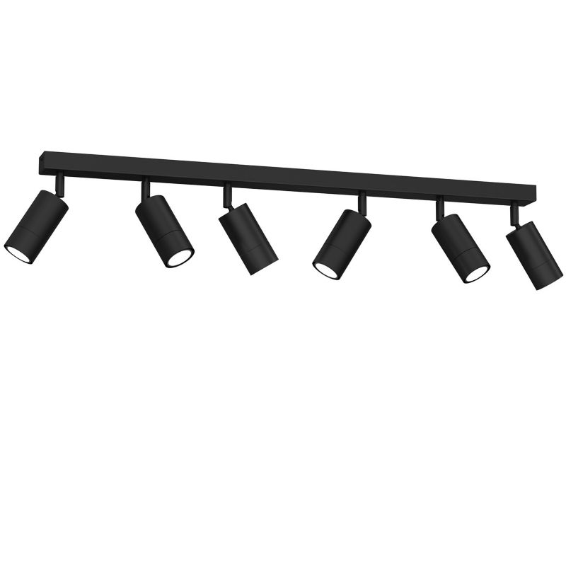 Lampa sufitowa Luminex Link czarny mat Listwa z lampami 6 x GU10 x 8W wym: 16 x 90 x 6 cm - 1 szt.