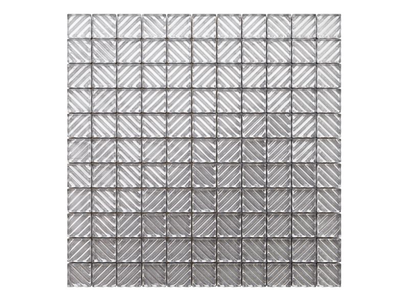 Mozaika szklana Ilcom srebrna silver riva 30x30cm 1 szt.
