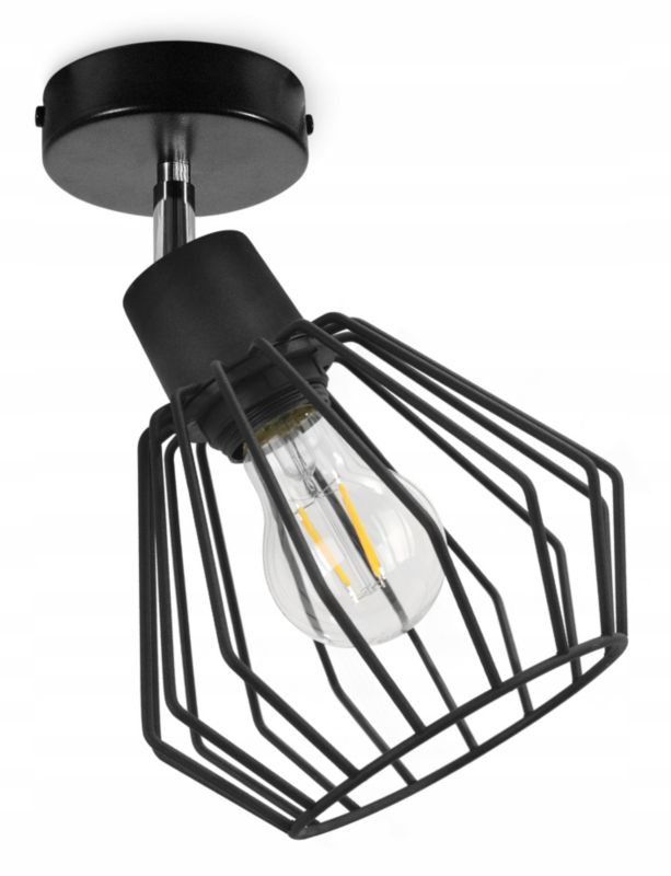 Lampa sufitowa wisząca Light Home LH Nuvola 1x E27 60W ruchoma czarny 1szt.