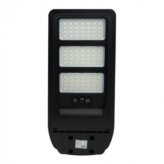 Lampa uliczna solarna Ecolight Place I Ulice czarna LED 150W 4000K 1800lm Pilot IP65 wym: 50 x 23,7 x 4,3 cm - 1 szt.