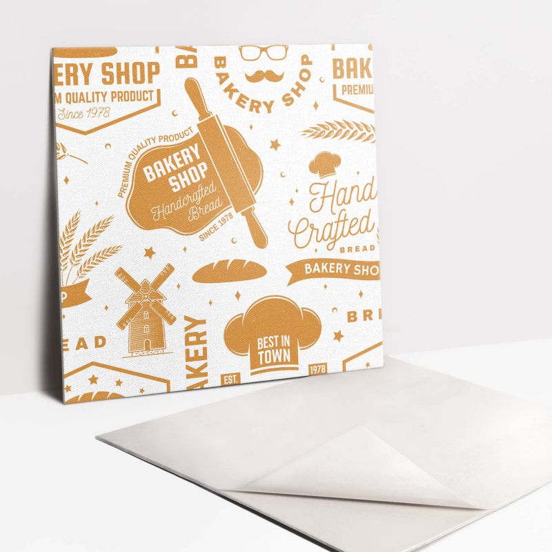 Kafelki samoprzylepne Tulup 30x30 cm Motyw piekarni 9 szt.